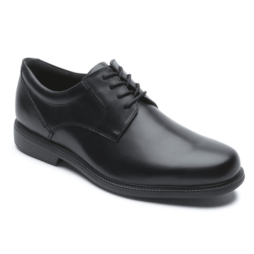 Oxfords Rockport Hombre Mexico - Charles Road Plain Toe Negros - DIOHA8235